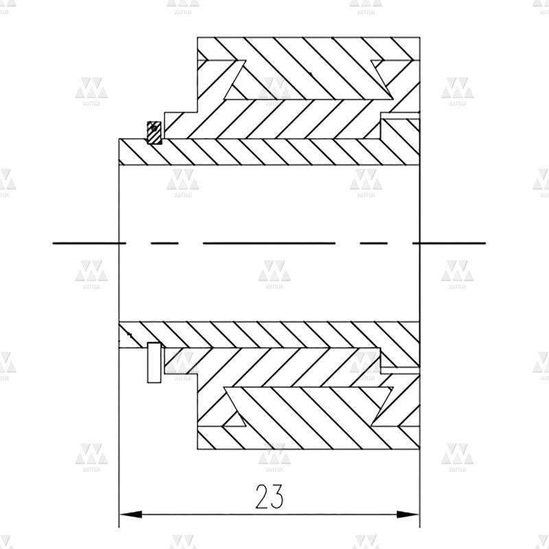 601107G03 | Rolle für Schachttürverriegelung D. 31,5