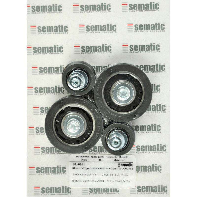 BL-0101 | ROLLENSATZ FUER LAUFWAGEN (2 X D.60MM AND 2 X D.36MM)