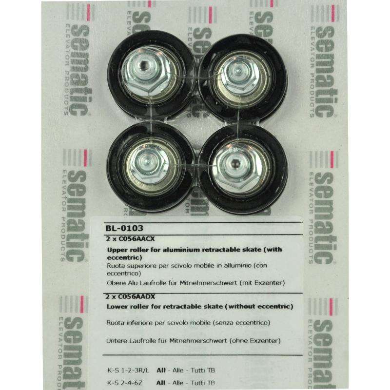 BL-0103 | ROLLENSATZ FUER ZURÜCKZIEHBARE SCHWERTER (2 X OBERE UND 2 X UNTENE)