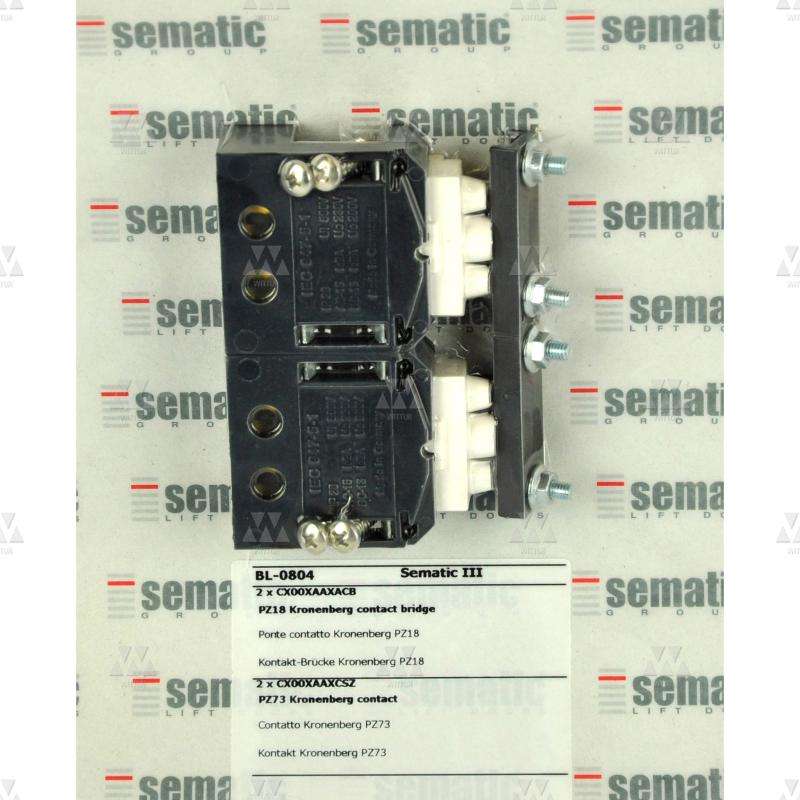 BL-0804 | SET AUS 2 X KONTAKT PZ73 UND 2 X PZ18 BRÜCKE FÜR IP20 KONTAKT