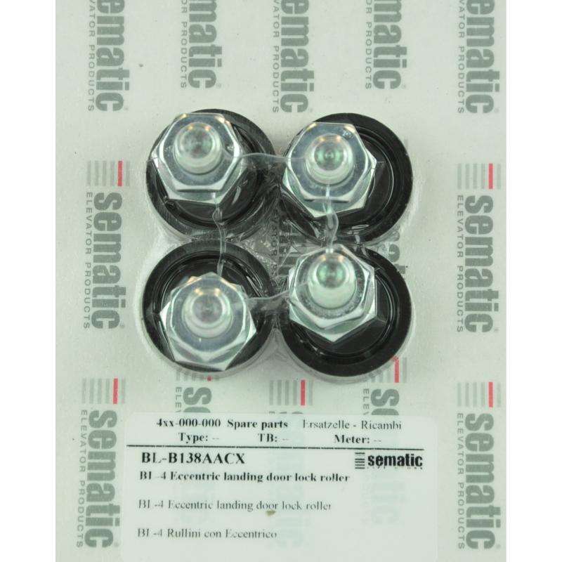 BL-B138AACX | 4 X ROLLE MIT EXZENTER FÜR SCHACHTTÜRVERRIEGELUNG D.30MM (ÄUßERE)